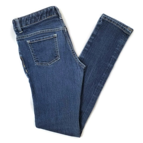 Old Navy Dark Wash Super Skinny Stretch Denim Jeans Girls Size 14 Regular - Picture 3 of 9